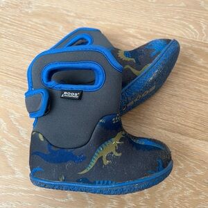 Bogs Kids' Dino Adventure Boots - Blue and Black